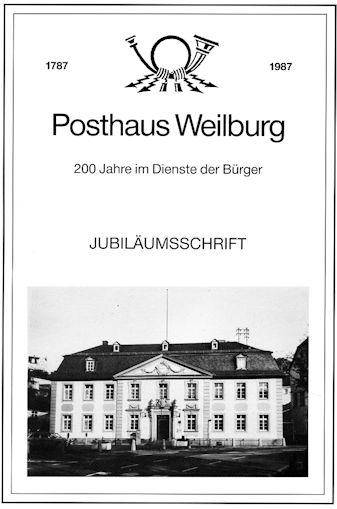 Titelblatt Posthaus Weilburg